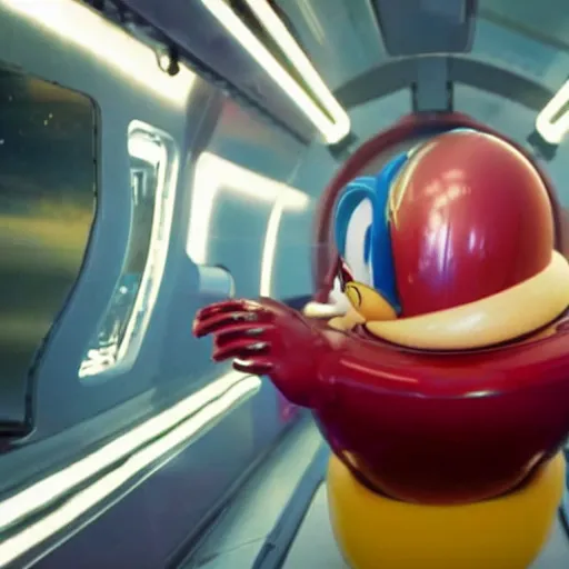 Image similar to elon musk as doctor eggman in sonic live action movie , 8k resolution, full HD, cinematic lighting, award winning, anatomically correct