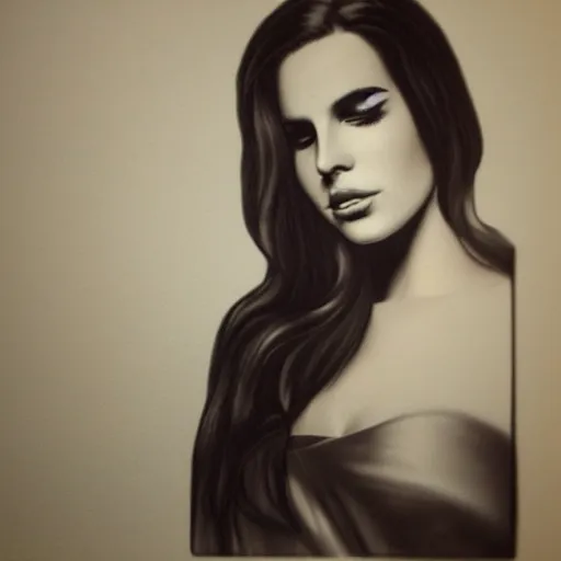 Image similar to Lana del rey portrait, photorealistic, studio