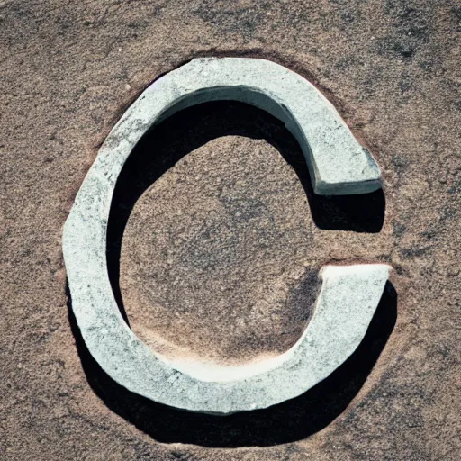 Image similar to letter s in the shape of a stone