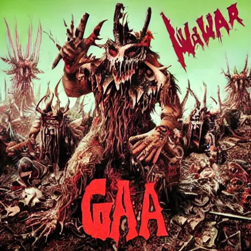 Prompt: gwar album cover