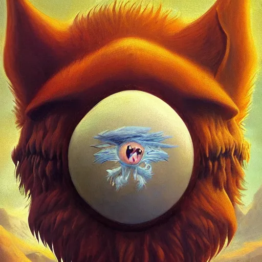 Image similar to aesthetic by christophe vacher, by jean - antoine watteau monster rancher, sonic the hedgehog. a beautiful digital art of a giant head. the head is bald & has a big nose. the eyes are wide open & have a crazy look. the mouth is open & has sharp teeth. the neck is long & thin.