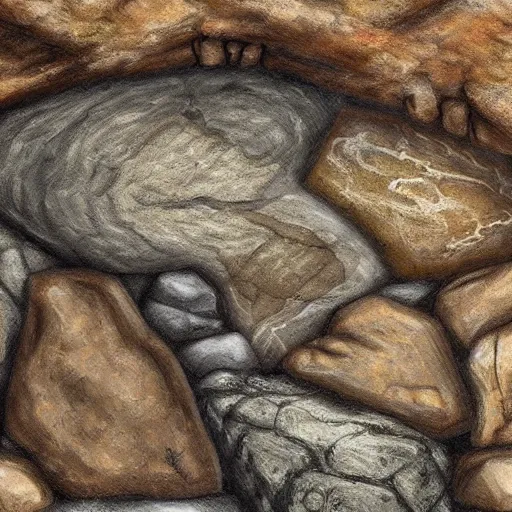 Prompt: realistic prehistoric cave drawings, cave, high quality, rocks, paint