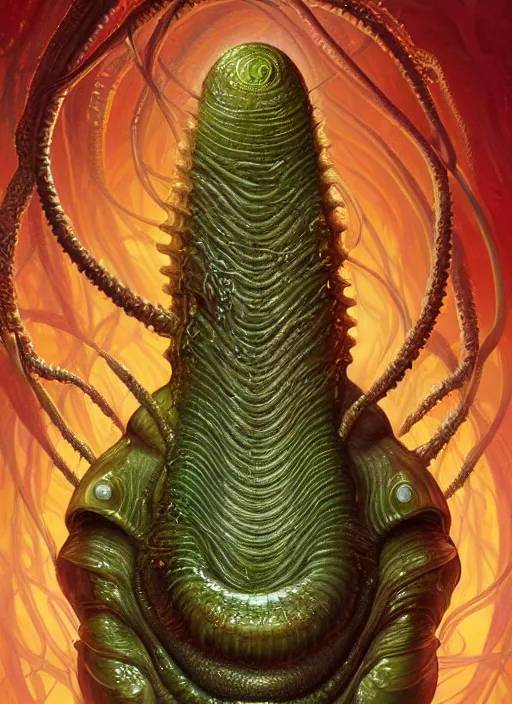 Image similar to full body shot of elon musk as slimy mollusk character, drool, wide angle, intricate, elegant, highly detailed, digital painting, artstation, concept art, wallpaper, smooth, sharp focus, illustration, art by artgerm and greg rutkowski and h. r. giger and alphonse mucha