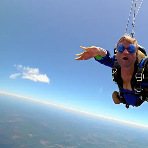 Image similar to skydiving frog