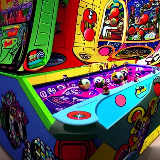 Image similar to katamari damacy pinball playfield