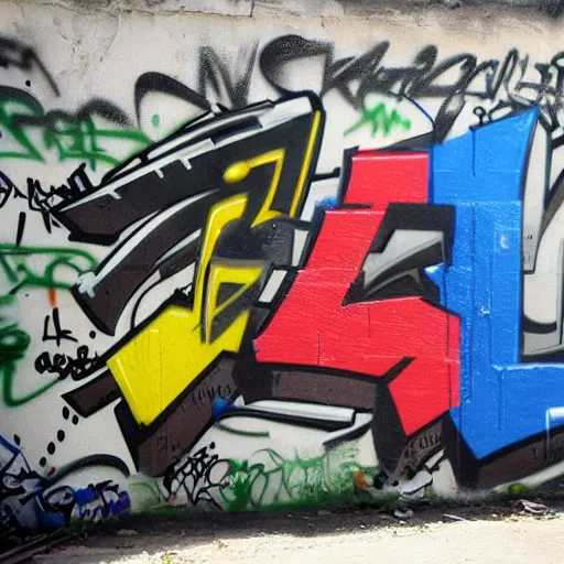 Prompt: war zone graffiti, detailed