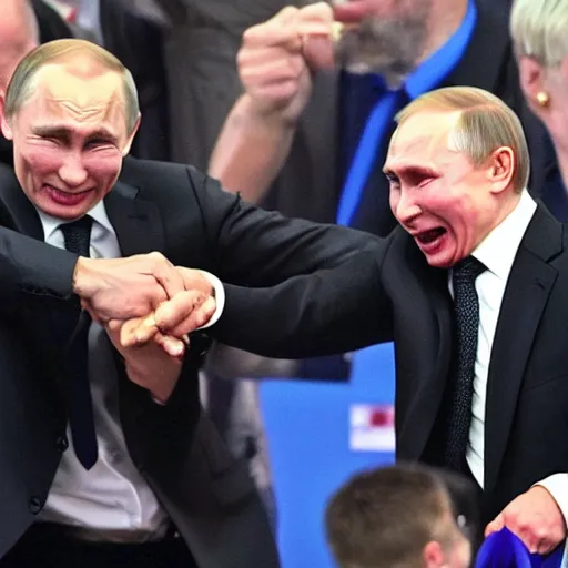 Image similar to extreme silly face championship vladimir putin's winning entry, face pulling world tournament 2 0 1 9