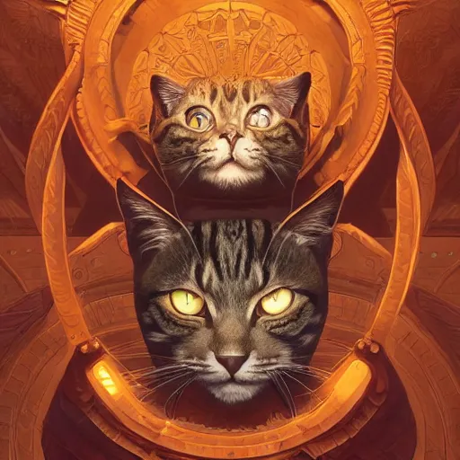 Prompt: symmetry!! portrait of a savage cat, fantasy, intricate, highly detailed, dynamic lighting, digital art, digital painting, artstation, wlop, sharp focus, illustration, art by artgerm and greg rutkowski and alphonse mucha, 8 k