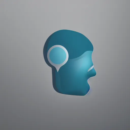 Image similar to small minimalistic logo icon of a human head shape made of water, water manipulation, hyper realistic, ray tracing, sharp focus, 8 k resolution