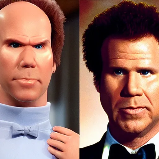 Image similar to live action will ferrell Megamind