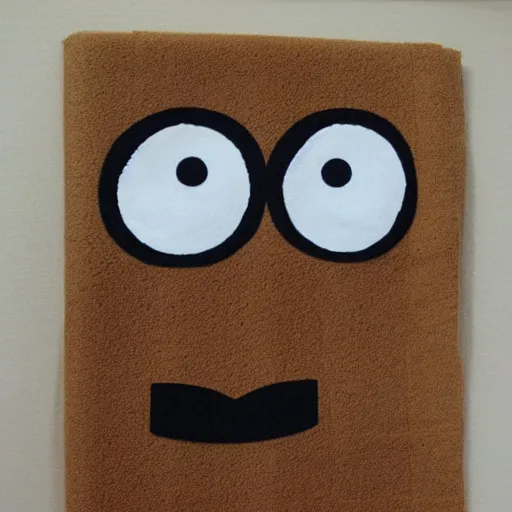 Prompt: anthropomorphic paper towel