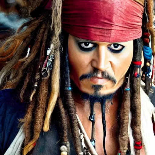 Image similar to jack sparrow, photograph