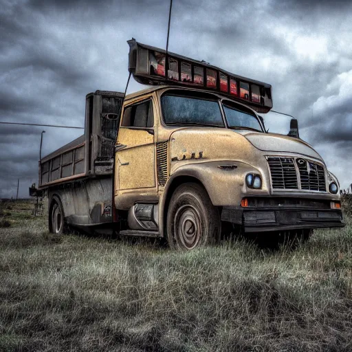 Image similar to rhinotruck 2 0 2 4, cinematic still, hdr