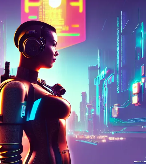 Image similar to cable plugged into cyberdeck, back of head, very beautiful cyberpunk woman, computer, 1 9 7 9 omni magazine cover, style by vincent di fate, cyberpunk 2 0 7 7, 4 k resolution, unreal engine, daz