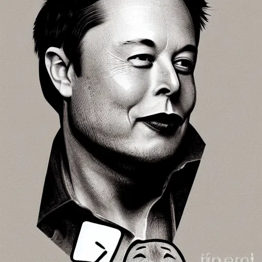 Prompt: elon musk's face on a potato