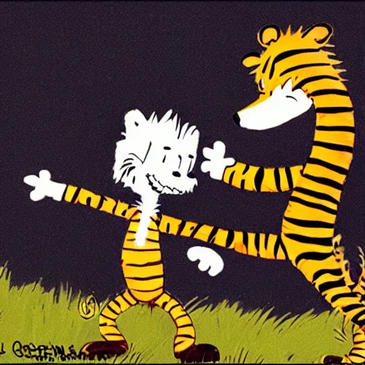 Image similar to calvin and hobbes