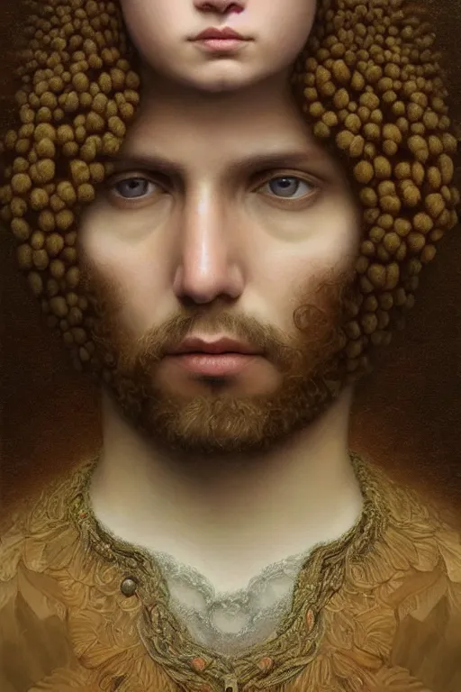 Prompt: intricate stunning highly detailed portrait of gerard quintana, digital painting by agostino arrivabene and vladimir kush, surreal, ultra realistic, artstation