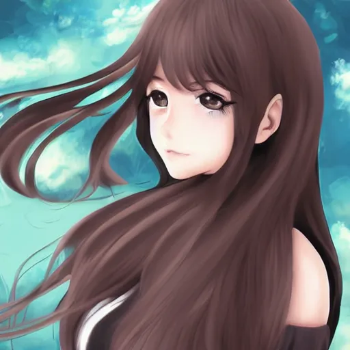 Prompt: a beautiful anime girl l, Digital art, Studio ghibi,