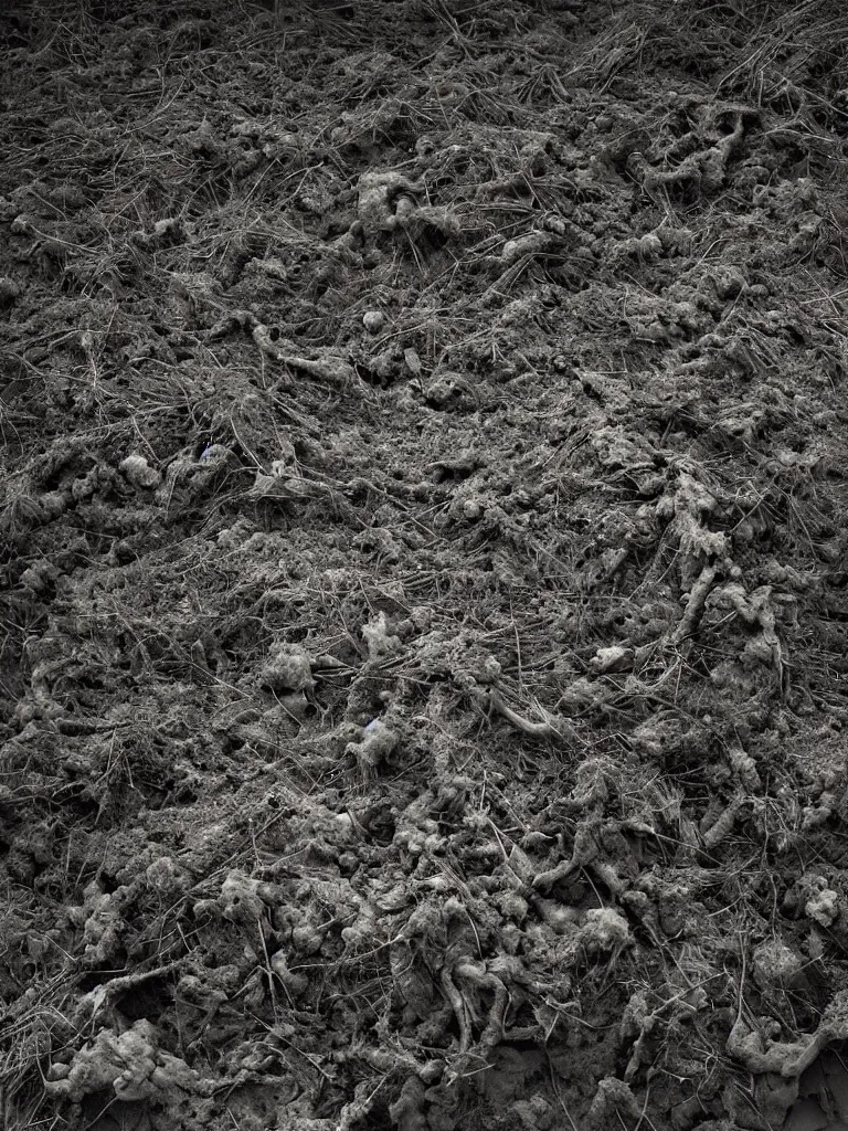 Image similar to award - winning photo of nuclear aftermath, earthy colors, eerie, by geert goiris