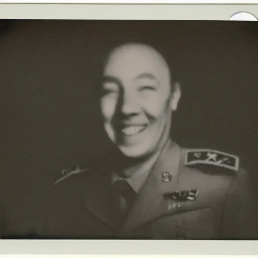 Image similar to polaroid photo of sponge bob in us military suit veteran of the vietnam war, underwater effect