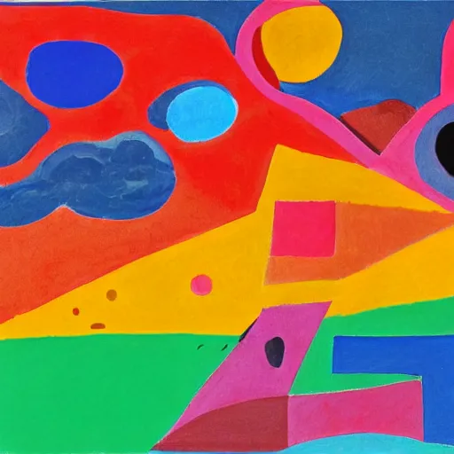 Image similar to cartoon hd illustration of the world on fire, inspired by matisse, malevich, david hockney, colorful, happy, trending on artstation, 4 k