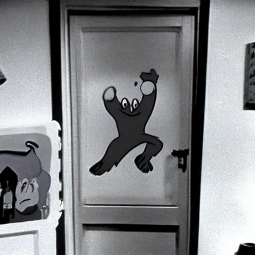 Prompt: the koolaid man busting into the set of seinfeld ( 1 9 9 7 )