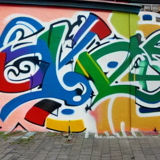 Image similar to graffiti of deviantart logo on a wall in berlin photo