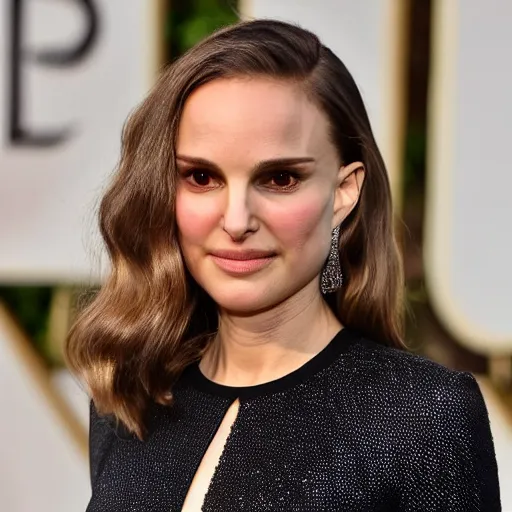 Prompt: natalie portman with steve buschemi eyes