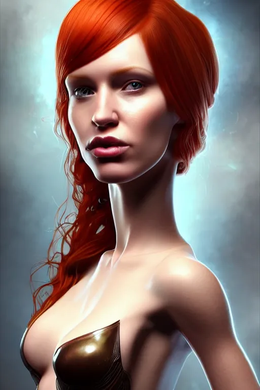 Prompt: epic professional digital art of stunningly gorgeous canadian female starship bartender redhead, by leech hannigan, iris van herpen, artstation, cgsociety, wlop, epic, much wow, much detail, gorgeous, detailed, masterpiece