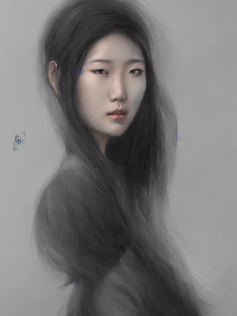 Prompt: ethereal portrait of an asian woman looking into distance, Stable Diffusion AI, Intricate Digital painting, Trending on Artstation, Cinematic