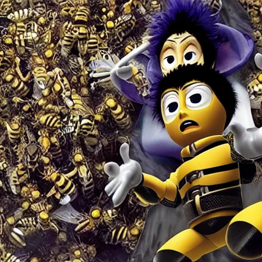 Prompt: Kentaro Miura's Bee Movie
