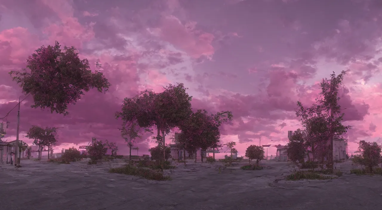 Prompt: hdr map of evening pink sky, photorealistic, hyper detailed, hyper realistic, houdini, vfx, unreal engine 4, octane render, vray render, 8 k