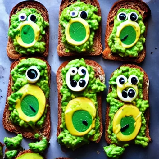 Prompt: Avocado Toast Monster