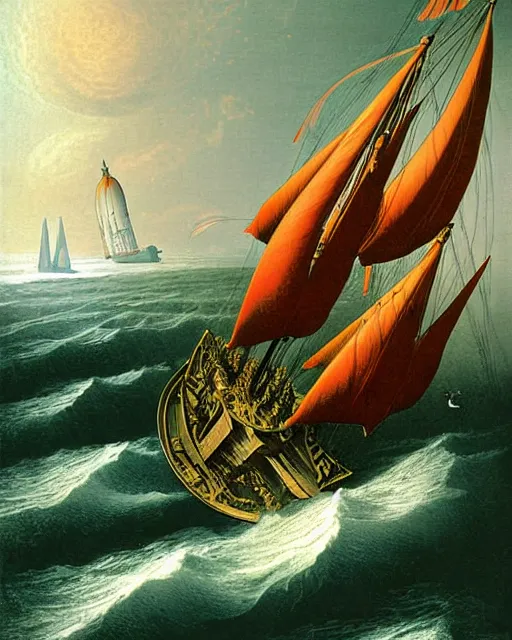 Image similar to artwork by jules verne