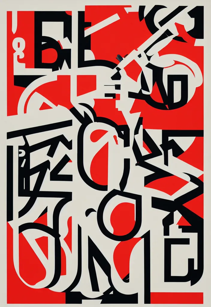 Prompt: graphic poster, swiss design, helvetica type