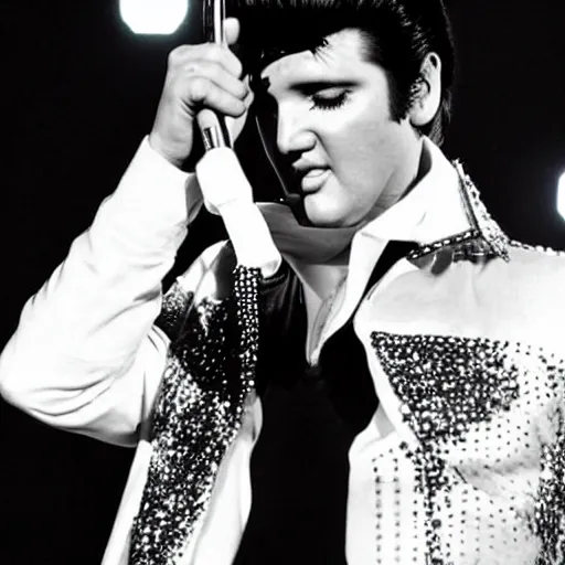 Image similar to elvis presley performing at eurovision 2 0 2 2