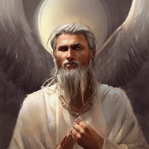 Prompt: biblically accurate seraphim, oil painting, by Greg Rutkowski