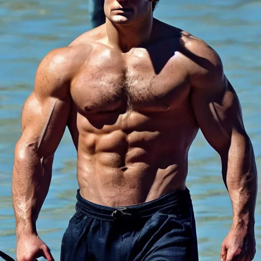 Image similar to Henry Cavill as a bodybuilder 4k hd