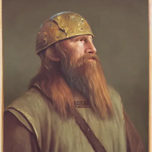 Image similar to a portrait of a viking