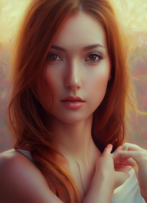 Image similar to photo of a gorgeous young woman in the style of stefan kostic, realistic, sharp focus, 8k high definition, insanely detailed, intricate, elegant, art by stanley lau and artgerm