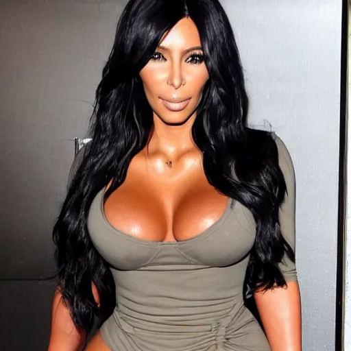 Image similar to black kim kardashian