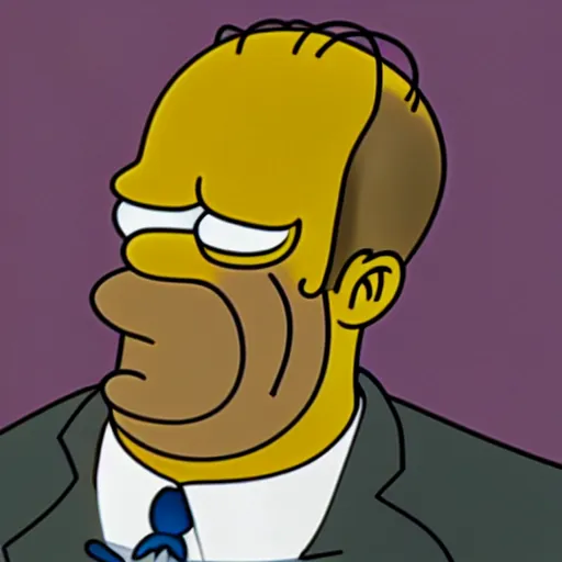 Image similar to Homer Simpson in the Sopranos, photo-realistic