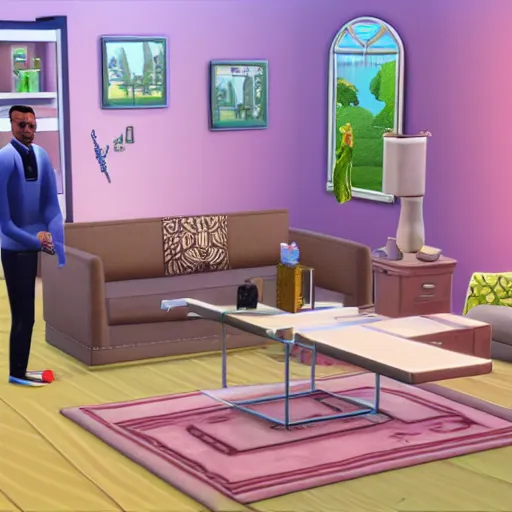 Prompt: reality as the sims