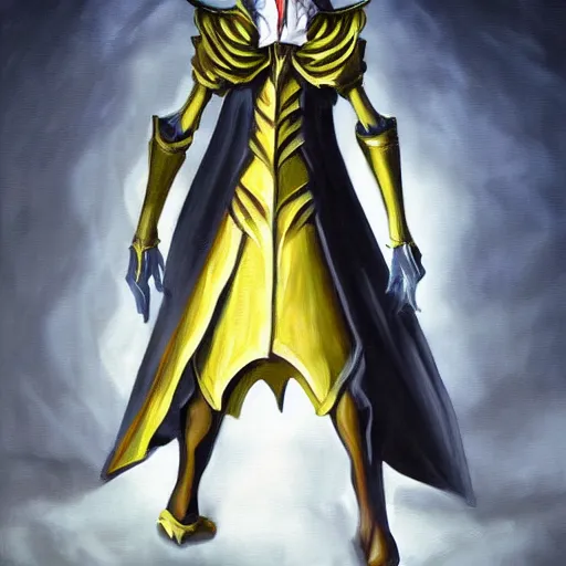 Prompt: Ainz Ooal Gown, realistic painting