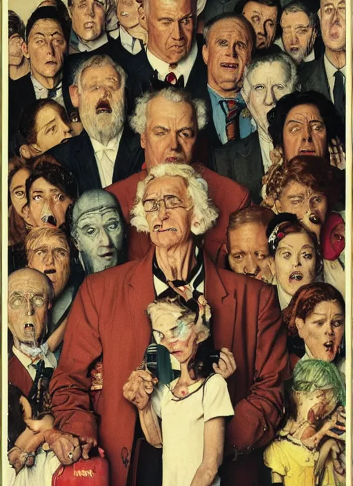 Prompt: poster for a drama film animation called the death of the children, 8 k, hd, art by norman rockwell