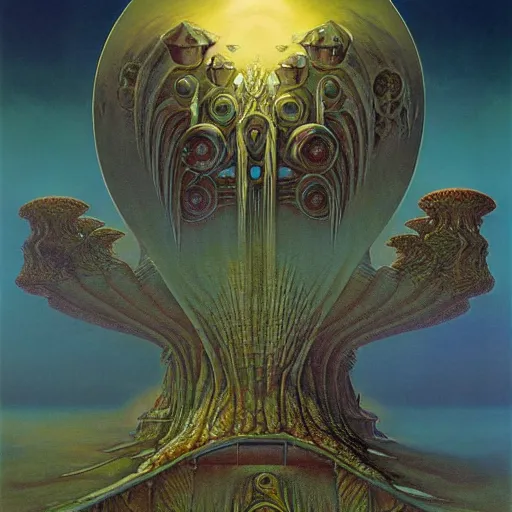 Prompt: divine chaos engine by roger dean and andrew ferez, symbolist, visionary