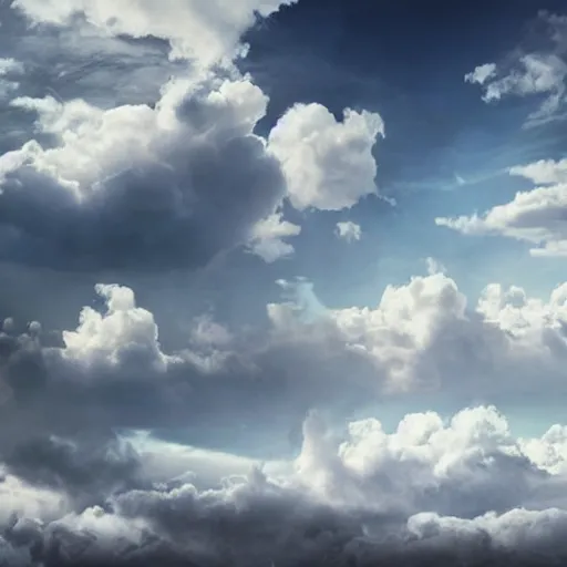 Image similar to heaven, puffy white clouds, cinematic, dramatic, cinematic lighting, godrays, lightrays from the sun, heavens gate, big white pearly gates, god, jesus, sheep, white clouds, stairway to heaven, extremely intricate, highly detailed, 8 k, beautiful scenery, digital art