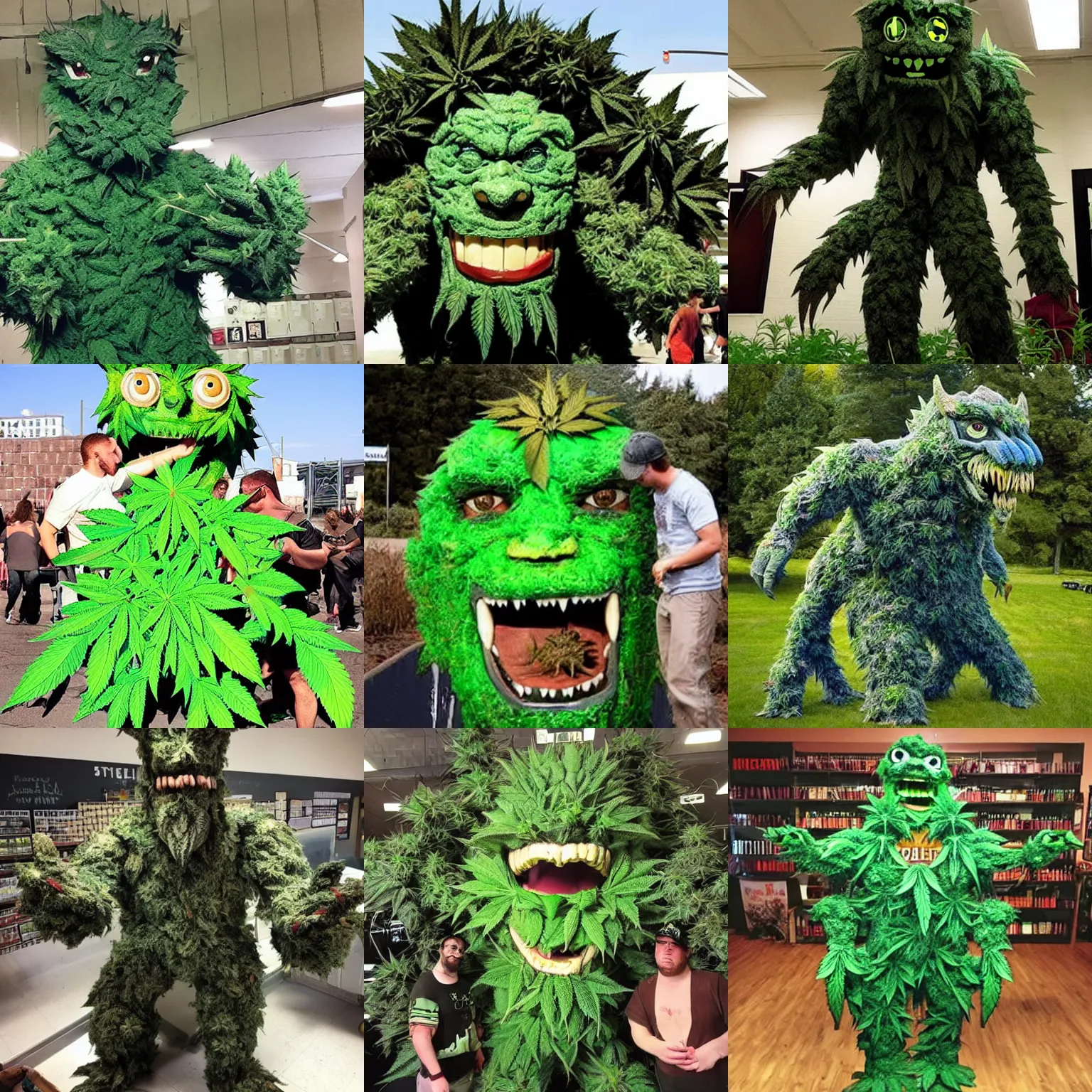A Giant Monster Made Out Of Weed Stable Diffusion OpenArt