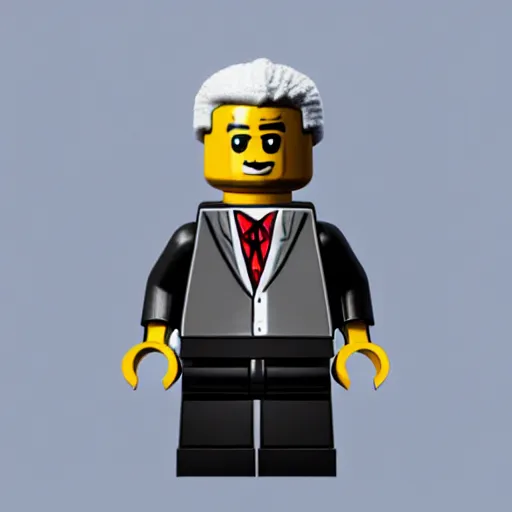 Image similar to morgan freeman as a lego character