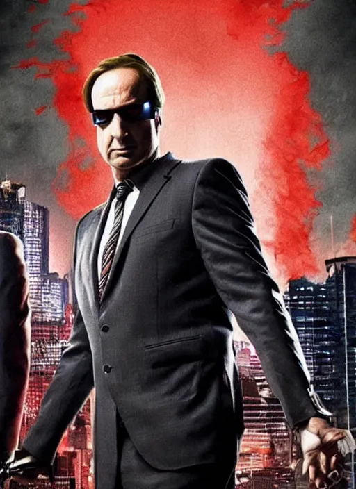 Image similar to Saul Goodman as Daredevil